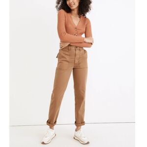 Madewell Women's NC368 Size 26 Brown The Perfect Vintage Straight Workwear Pant